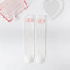 BBW Polka Dots Bow Style White Long Socks 12532