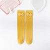 BBW Polka Dots Bow Style Mustard Long Socks 12535