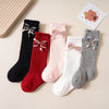 BBW Hanging Bow White  Long Socks 12540