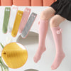 BBW Polka Dots Bow Style Tea Pink Long Socks 12556
