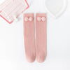 BBW Polka Dots Bow Style Tea Pink Long Socks 12556
