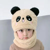 CN Panda Embroided Face Cover Warm Sherpa Skin Cap 12611