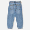 NME IT  Ribbed & Loose Mid Blue Denim Pant 12698