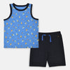 Lee Ship Tank Top with Dark Blue Shorts 2 Piece Set 13039