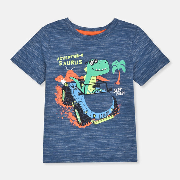 CA Adventure Saurus Beep Beep Slub Blue T-Shirt 13146