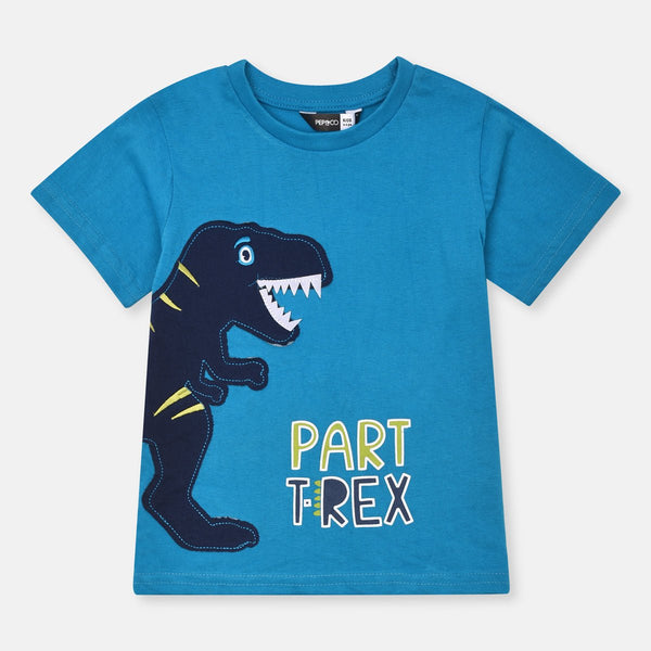 PP Aplic Part T-Rex Dino Blue T-Shirt 13350