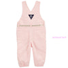OSHKSH Fresh Pink & White Lines Without Belt Terry Dungaree 11589