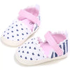 VLSN Heart Print Lace Style PreWalker White Shoes 12111