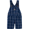 Oshksh Thin White Lines Blue  Check Cotton Dungaree 11564