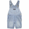 CRT Blue & White  Lines Buckle Top Blue Denim Dungaree 11557