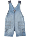 OshKsh Dirty Wash Contrast Buckle Style Denim Dungaree 11591