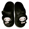 CN Lucky Rabbit Black Warm Fur Slippers 12624