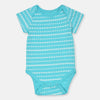 LW  Shapes Print Aqua Blue Body Suit 12868
