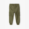 5.10.15 Cargo Pocket Plain Army Green Fleece Trouser 14635