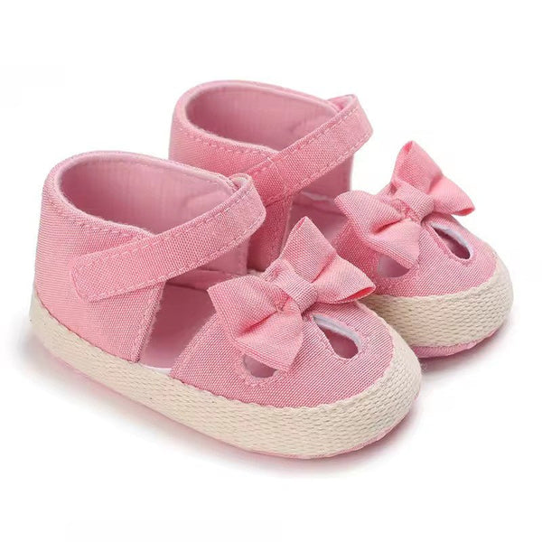 VLSN Bow Style Pink Prewalker Booties 13941