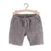 L&S Ottoman Pockets Wash Style Grey & Terry Shorts 11297