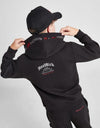 HR Embroided Kangroo Pocket Style Black Fleece Hoodie  Tracksuit 14259