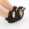 Magic Prewalker Triangle Black Soft Bottom Sandals 11067