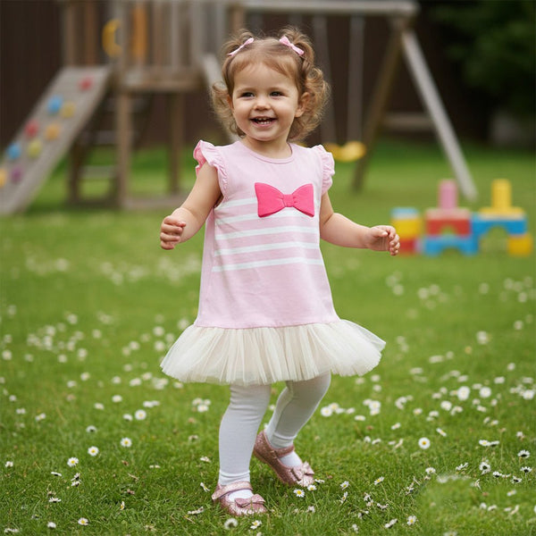 PEP Red Tie Lace Pink Frock
