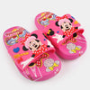 CN Minnie Print with Blue Heart Shocking Pink Slippers 14178