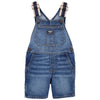 OSHKSH Contrast Shoulder Metal Buckle Mid Blue Denim Dungaree 11565