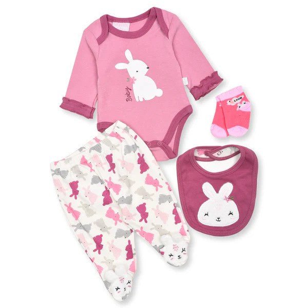 DDG Applic Baby Rabbit Mulberry Baby 4 Piece Gift Set 13000