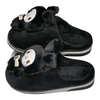CN Lucky Rabbit Black Warm Fur Slippers 12624