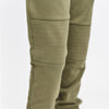 5.10.15 Knee Biker Style Army Green Terry Trouser 14782