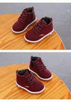 BJBABUD Danglia Maroon Leather Look Long Shoes 12690