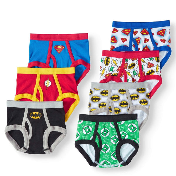 Super Heros Plain Colors Mix Designs Pack Of 5 Underwears 11658