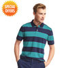 GAP Rugby Blue And Teal Stripe Pique Polo Shirt (Label Removed) 3389