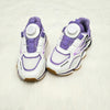 Rotating Laces Clip High Sole Purple & White Joggers 12283