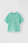 ZR Pocket Style Sea Green Shirt With Shorts 2 Piece Set 12896