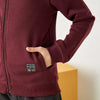 MX Future Edition Maroon Fleece Zipper Hoodie 12416