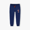 L&S FootBall Club Epic Player Orange Cord Blue Terry Trouser 14667