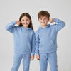 FC Powerful Family Kangroo Pocket Style Fleece Hoodie And Trouser Sky Blue Tracksuit 14702