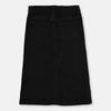 Nmeit Rough Bottom Open Style Washed Black Long Denim Skirt 12953