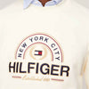 TM New York City HILFIGER  Embroided Cream Sweatshirt 13374