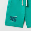 SFR Sunny Vibes Green Terry Shorts 12903