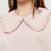 LE Bib Frill Style Baby Pink Terry Sweatshirt 14852