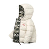 Y Double Sided Camo & White Puffer Jacket 11793