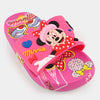 CN Minnie Print with Blue Heart Shocking Pink Slippers 14178