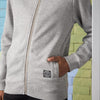 MX World Wide Badge Grey Fleece Zipper Hoodie 12911