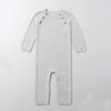 S&F Plain Grey Knitted Romper 10919