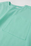 ZR Pocket Style Sea Green Shirt With Shorts 2 Piece Set 12896