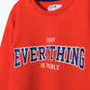5.10.15 Everything Is Possible Orange Terry Sweatshirt 14855