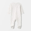 RK All Over Butterflies White Full Sleeves Romper 13369