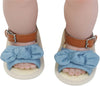 Magic Prewalker Bow Style With Brown Soft Bottom Sandals 11054