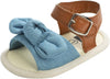 Magic Prewalker Bow Style With Brown Soft Bottom Sandals 11054