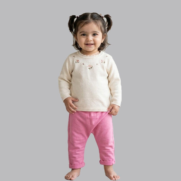 5.10.15 Floded Bottom Plain Pink Trouser 14964